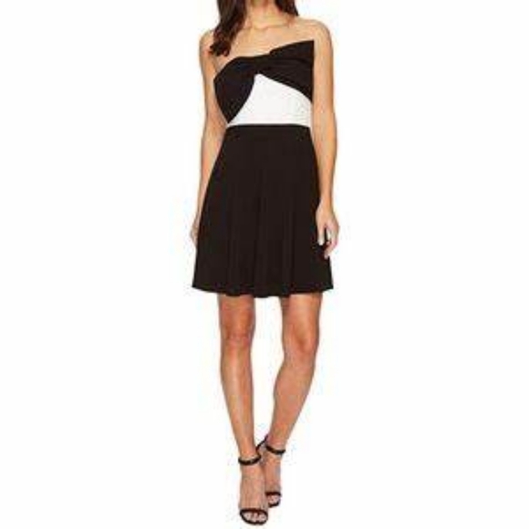 NWT, CeCe Colorblock Bow Dress (flaws) - Picture 2 of 16